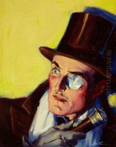 Man With Monocle Pulp Cover