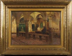 Interieur De Riad by Gustav Max Stevens