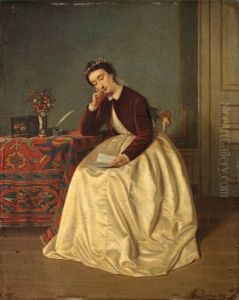 Jeune Femme A La Lettre Jeune Femme A La Lettre