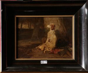 Chien De Chasse Au Repos by Joseph Stevens