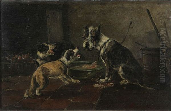 Deux Chiens A Un Os Ne S'accordent - view 1