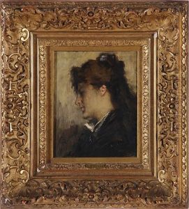 Portrait Of A Beauty by Leopold Stevens