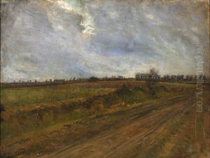 A Road In Landscape by Niels Larsen Stevns