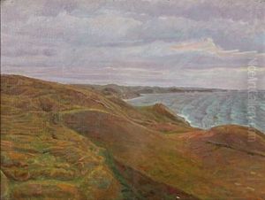 Coastal Scene With Purple Sky by Niels Larsen Stevns