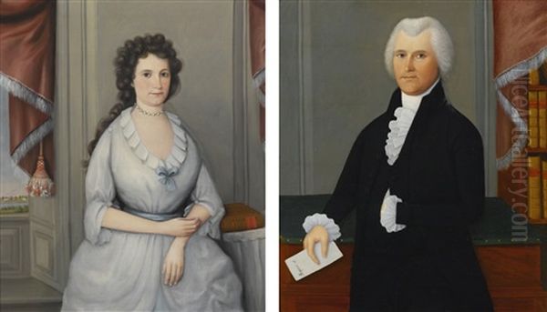 Col. John Chester And Elizabeth Huntington Chester: Pair Of Portraits - view 1