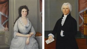 Col. John Chester And Elizabeth Huntington Chester: Pair Of Portraits