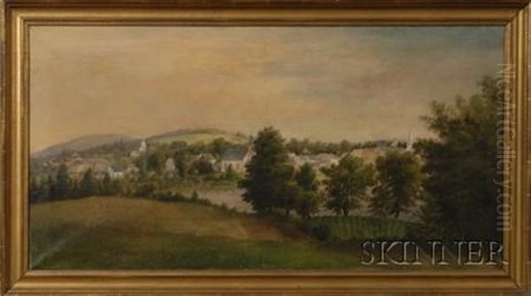 Panoramic Hillside View Of A Village - view 1