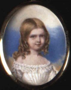Portrait Of A Young Girl (edward George Fitzalan-howard's Daughter?) by Anthony Stewart