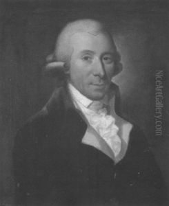 Portrait Of Nathaniel Hulme, Wearing Dark Coat And A Yellow Waistcoat