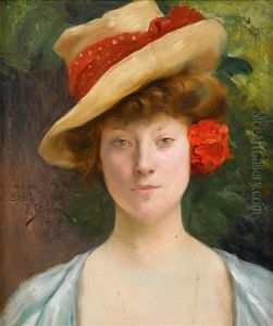 Young Woman In A Garden