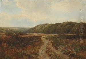 A Pair Of Landscapes (pair) by Harry James Sticks