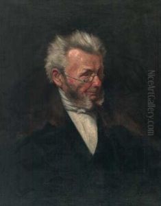 Portrat Eines Weisbartigen Alten Mannes Mit Brille Und Grosem Pelzkragen (hendrik Ibsen)