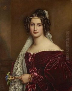 Crescentia Furstin Von Oettingen-oettingen Und Wallerstein by Joseph Karl Stieler