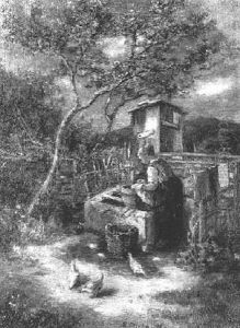 Wascherin Am Brunnen by Robert Friedrich Stieler