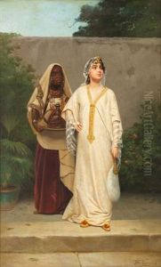 Femme Orientale Et Sa Servante