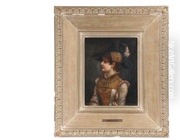 Young Beauty In Italian Renaissance Costume - view 1