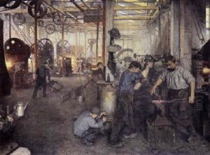 Fra En Fabrikshal by Carl Stilling