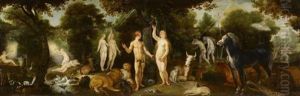 Adam Und Eva. Erschaffung, Sundenfall Und Die Vertreibung Aus Dem Paradies by Tobias Stimmer