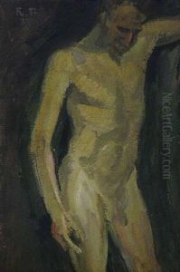 Stehender Mannlicher Akt by Karl Stirner