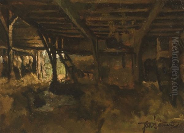 In The Stable; View Inside The Stable; La Bicoque (3 Works) - view 1