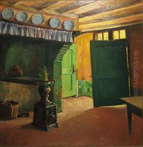 Interieur Van Een Oude Hoeve