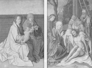 The Deposition & The Virgin And Child With Saint Anne by Vranck van der Stock