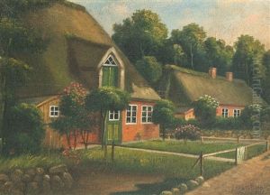 Reetgedeckte Hauser Auf Fohr