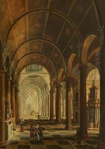 Church Interior With Barrel Vaulting by Christian Stoecklin