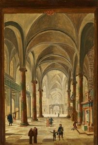 Church Interior With Groyne Vaulting