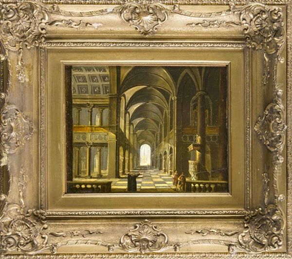 Kircheninterieur Mit Figurenstaffage - view 1