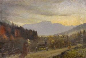 Herbstlandschaft Mit Ahasver by Anton Stockmann
