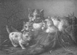 Katzenfamilie by Minna Stocks