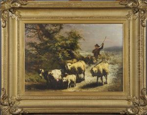 Le Retour Des Moutons by Ildephonse Stocquart