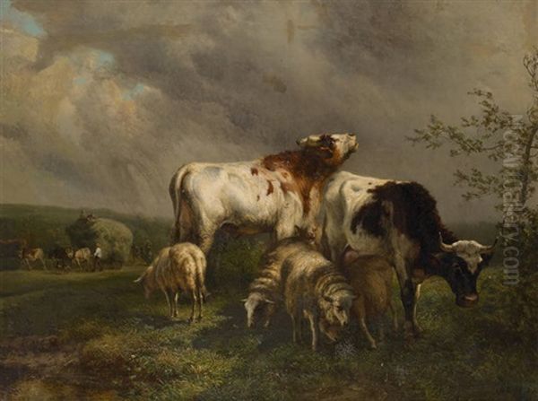La Rentree Des Foins Avant L'orage - view 1