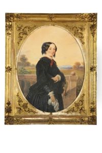 Portrat Eines Mannes (+ Portrat Einer Dame, Watercolor On Paper; Pair) Portrat Eines Mannes (+ Portrat Einer Dame, Watercolor On Paper; Pair)