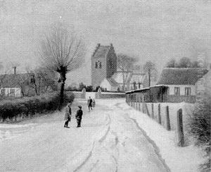 Barn Pa Bygata, Vinter by Alvin Stoehr