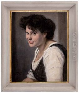 Junge Frau In Tracht by Ernst Stoehr