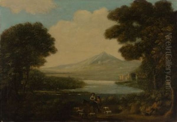 Arkadische Landschaft Mit Schaferpaar - view 1