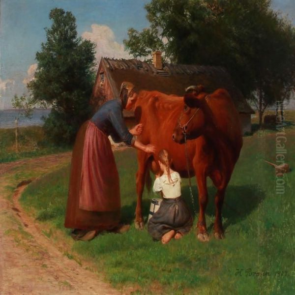 Summer Day At A Farmhouse - view 1