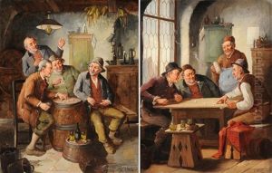 Beim Wurfelspiel (pair)