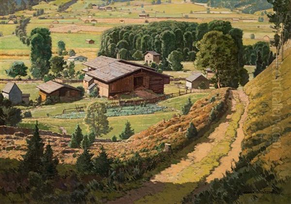 Farmstead At Pinzgau (tauern Landscape) - view 1