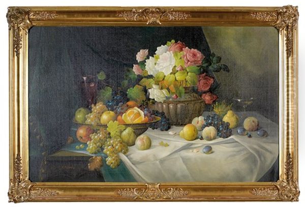 Stillleben Mit Fruchten Und Blumen - view 1