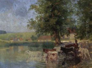 An Der Furt by Walter Stoitzner