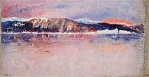 Midnight Sun, Inglefield Gulf, Greenland by Frank Wilbert Stokes