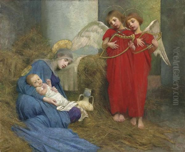 Angels Entertaining The Holy Child - view 1