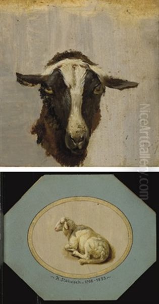 Une Tete De Chevre (+ Un Mouton Assis, Lrgr; 2 Works) - view 1
