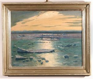 Sunset Over The Sea by Evgeniy Ivanovich Stolitsa