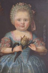Jeune Fille Tenant Une Tulipe by Jan Stolker