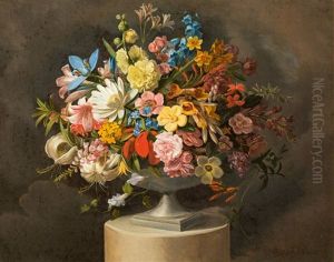 Blumenstillleben by Leopold von Stoll