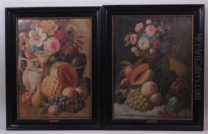 2 Stillleben by Leopold von Stoll